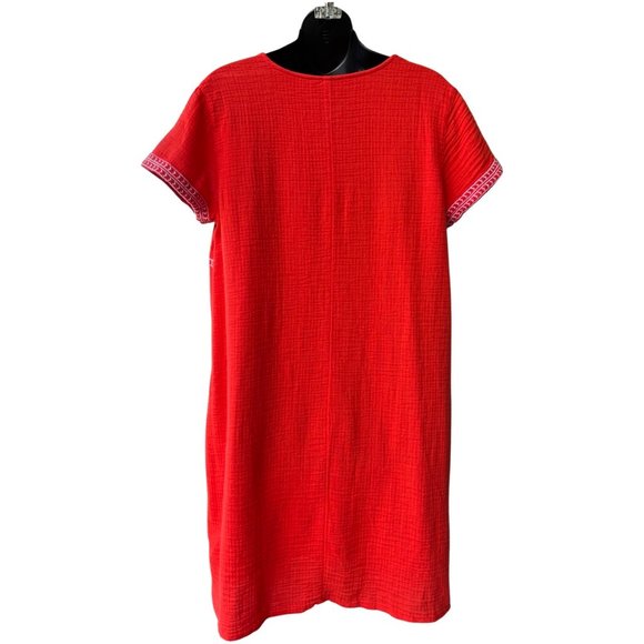 🌸4/$50🌸 NEW Old Navy Gauze Cotton Dress with Embroidery Detailing - Picture 7 of 16